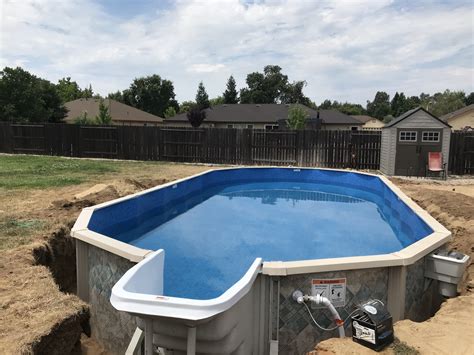 16x32 Doughboy Pool Installation in Redding, CA — ~Above the Rest Pools ...