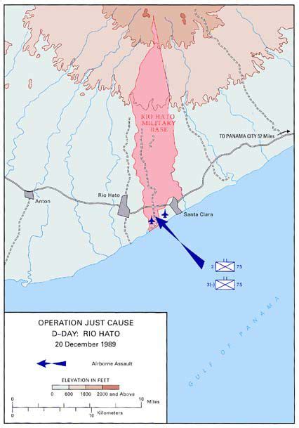 Operation Just Cause Map, D-Day: Rio Hato | Gifex