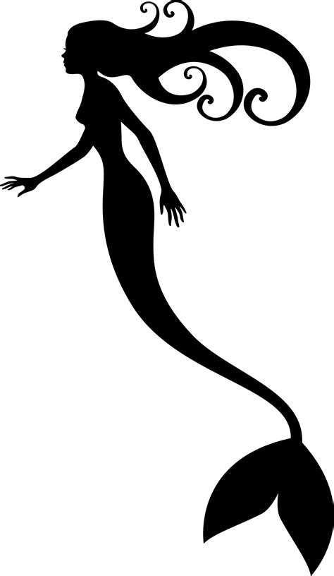 Mermaid Tail Silhouette Mermaidhires | Free Images at Clker.com ...