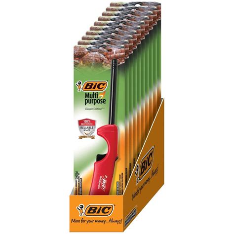 BIC Multi-purpose Classic Edition Lighter, Assorted, 10 Count