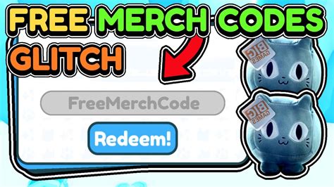 😱*INSANE MERCH CODES GLITCH*🔥THIS IS HOW TO GET FREE MERCH CODES | Pet ...