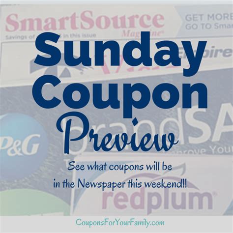 Sunday Coupon Inserts Preview 2/11/24~ 1 Inserts: (1) SAVE