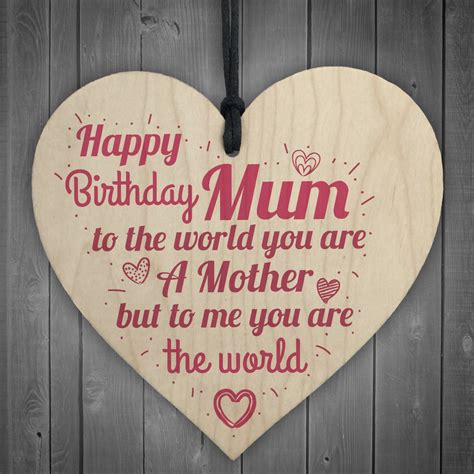 Happy Birthday Mum Heart Mummy Funny Special Card Baby Son