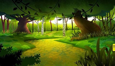 2D animation BG on Wacom Gallery | Animation background, Art background ...