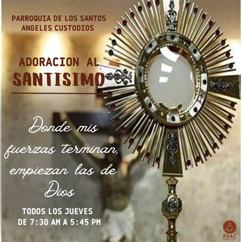 Adoración al Santísimo – Parroquia De Los Santos Ángeles Custodios