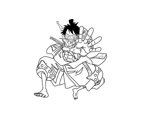 Monkey D Luffy coloring page - Download, Print or Color Online for Free