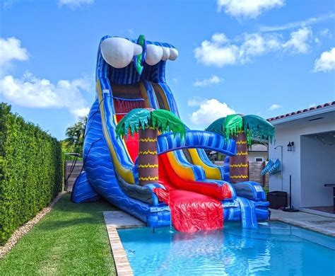 24ft Wild Waves Slide for Pools (S46) – Mom's Party Rental