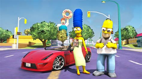 GTA 5 accoglie i Simpson: un modder sta creando il Remake di Hit & Run!