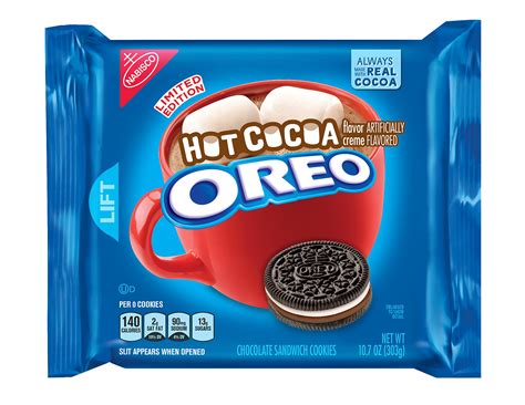 Oreo Hot Cocoa Chocolate Sandwich Cookies, Limited Edition, 10.7 Ounce ...