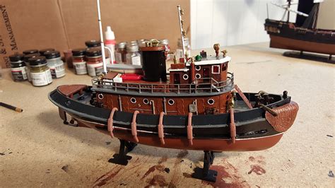 Harbour Tug Boat -- Plastic Model Ship Kit -- 1/108 Scale -- #05207 ...