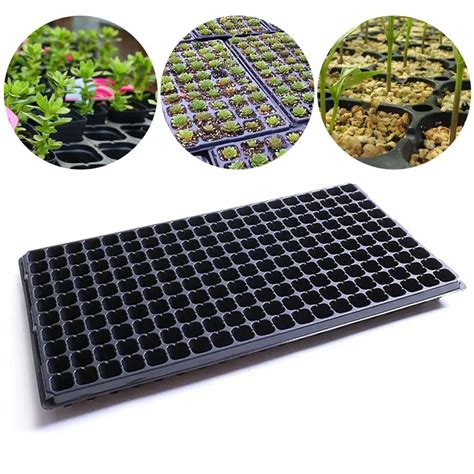 Aliexpress.com : Buy 200 Cups Plastic Plant Trays Seedling Starter Cell ...