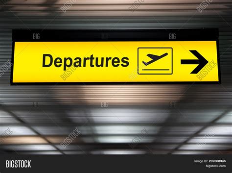 Airport Departures Sign