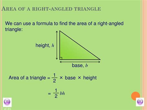 Right Angle Triangle Area Formula PreCalc s YouTube