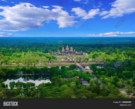 Aerial View Angkor Wat Image & Photo (Free Trial) | Bigstock