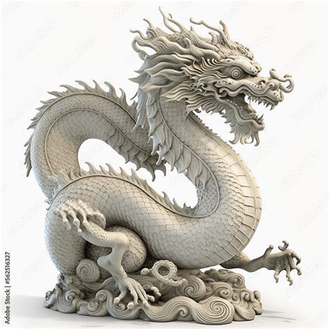 chinese dragon statue isolated, chinese dragon, chinese dragon statue ...