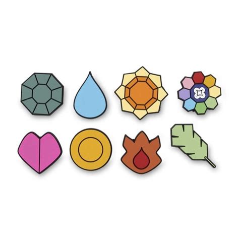 Pokemon Gym Badges Pixel