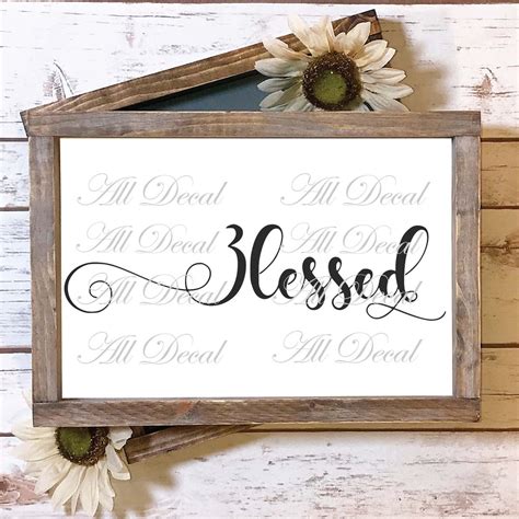 Blessed SVG File Blessed SVG Designs Cut Files for Cameo - Etsy