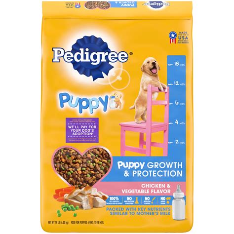 Pedigree Puppy Growth & Protection Chicken & Vegetable Dry Puppy Food ...