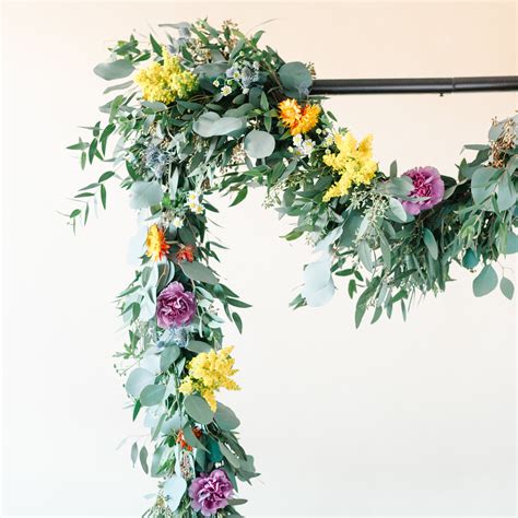 Wildflower Eucalyptus Garland with Floral — Mum's Weddings