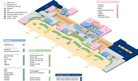 Heathrow Airport Map Terminal 5 | Tourist Map Of English