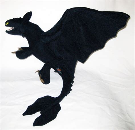 HOW TO TRAIN YOUR DRAGON PLUSH TOY - LARGE - NIGHT FURY - TOOTHLESS ...