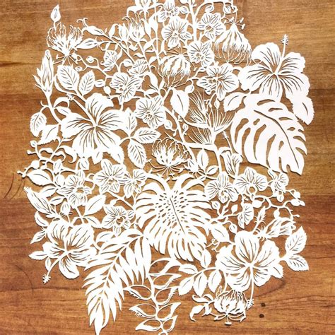 Lasercut Flowers - Whispering Paper - Handcut Paper Art