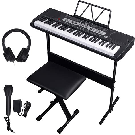 【けまで】 Digital 49 Keys Portable Electric Piano w/ Drum Pad， Recording ...