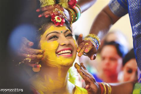 The bride is truly glowing at her haldi ceremony, one of the most fun ...