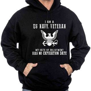 Navy Veteran Long Sleeve Shirt with Oath Of Enlistment Text