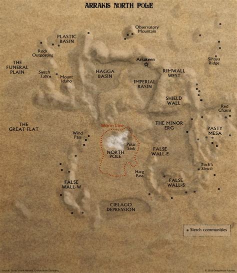 A nice map of Arrakis : r/dune