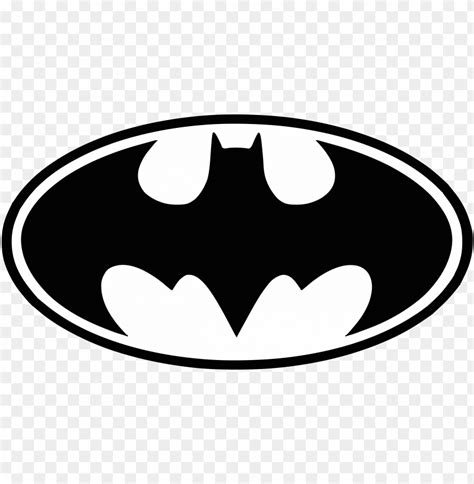 Batman Symbol Black And White PNG