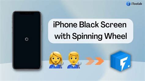 How to Fix iPhone Black Screen with Spinning Wheel [iOS 17/16]