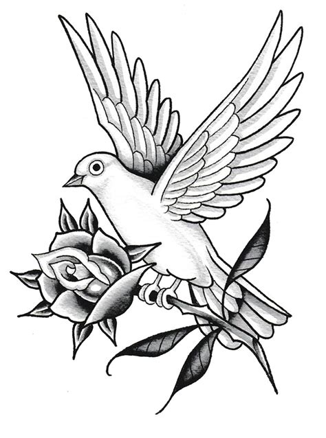 Coral Dove Studio | Dove tattoo design, Dove tattoo, Bird outline tattoo