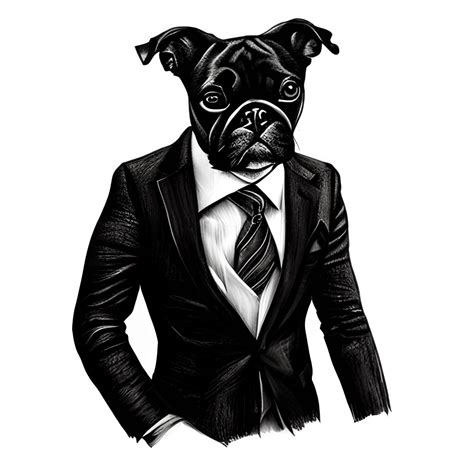 Dog in a Business Suit · Creative Fabrica