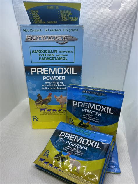 PREMOXIL POWDER 50 SACHETS (BOX) – Productos para gallos