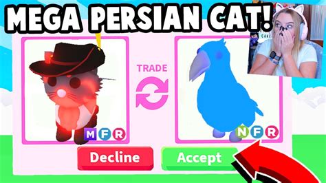 I Traded *FIRST* MEGA PERSIAN CAT in Adopt Me! - YouTube