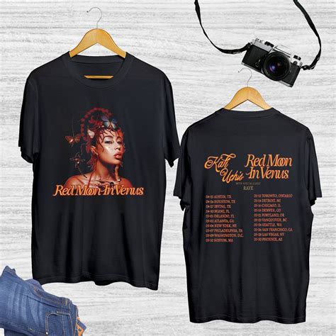 Kali Uchis World Tour 2023 Merch Kali Uchis Red Moon In Venus Tour Shirt