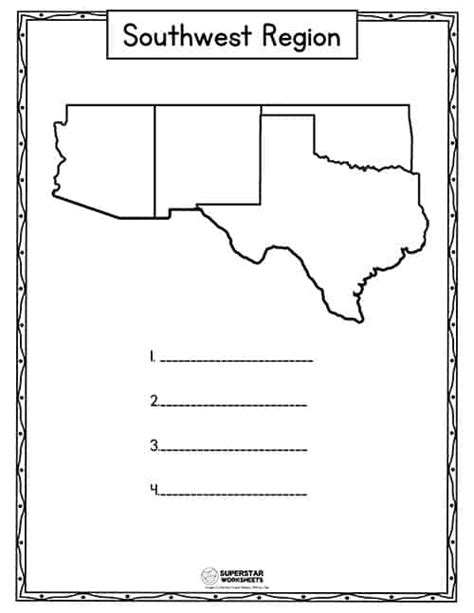 Southwest Region Map