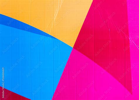 Colorful corrugated board. Stock Photo | Adobe Stock