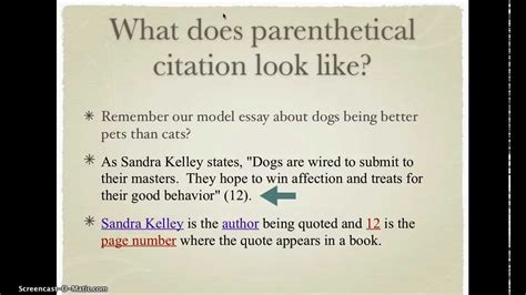 Parenthetical Citations for Argumentative Essay - YouTube