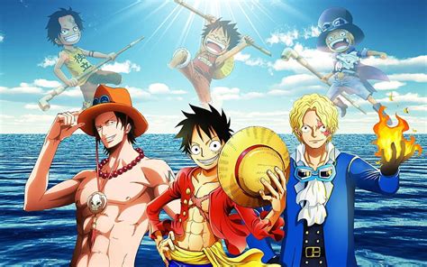 Luffy Ace Sabo, luffy ace and sabo one piece team HD wallpaper | Pxfuel