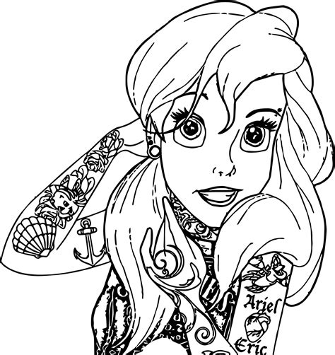 Ariel Princess Coloring Pages