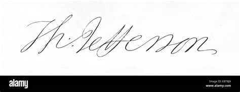 Thomas Jefferson Signature Stock Photo - Alamy