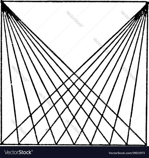 Drawing diagonal lines with t squares Royalty Free Vector