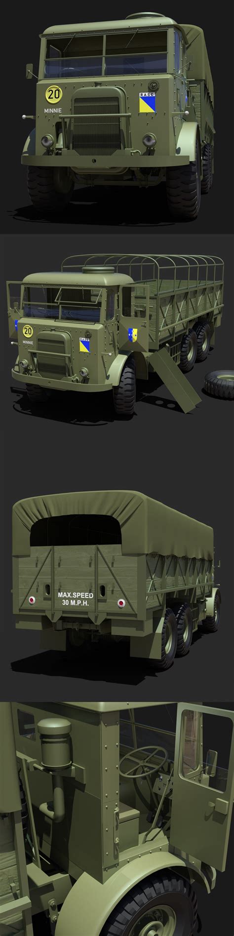 LEYLAND HIPPO MILITARY by 3DClassics123456