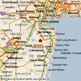 Freehold, New Jersey Area Map & More