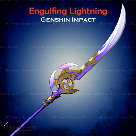 Engulfing Lightning From Genshin Impact - Fan Art 3D Print by ...