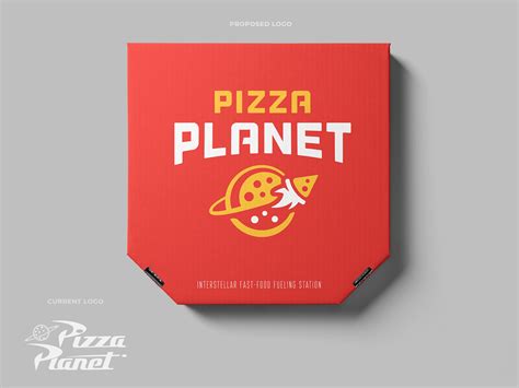 Pizza Planet Logo Redesign Proposal by Mike McDonald on Dribbble