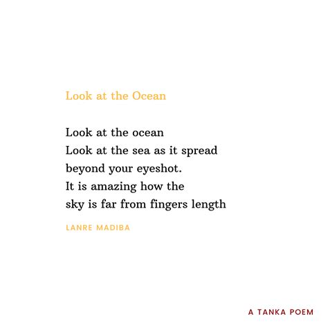 Tanka Poems About Life