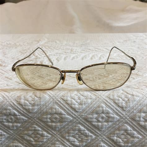 Vintage 1960s Wire Rim Eye Glasses in Gold. Ear Piece… - Gem